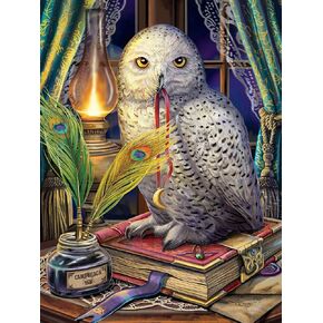 Ceaco - Glow in The Dark - Lisa Parker - Guardian of Spells Glow - 750 Piece Jigsaw Puzzle