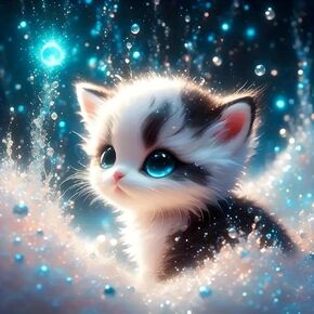 Momdedp Diamond Art Painting Kits للبالغين ، Cat 5d Diamond Painting Kits للبالغين المبتدئين ، DIY Cats Family Clime Gem Crystal Art Paint by Diamond و Home Wall Decor