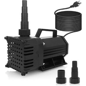 BARST Submersible Water Pump 150W High Flow Pond Pump with 25ft Power Cord Fountain Pump for Waterfall Koi Pond Fish Aquarium Tank Hydroponic with Pump Barrier Bag (5300GPH-GREEN)