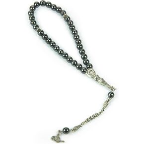 ihvan online, Islamic Prayer Beads (8mm – 33 Beads), Natural Stone Muslim Prayers Bead, Daily Dhikr Tasbeeh, Subha Tasbih Gift for Ramadan Hajj Umrah, Tiger Eye Stone Muslim Rosary, Brown