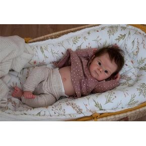 Zero Pam Lifelike Reborn Baby Dolls Bettie 18 Inch Real Life Reborn Baby Dolls Silicone Full Body Newborn Girl Realistic Silicone Baby Doll Anatomically Correct Dolls for Kids