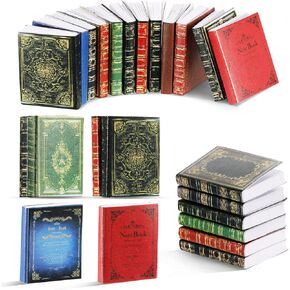 30 قطعة 1:12 مقياس مصغرة كتب دمية متنوعة كتب مصغرة خالدة الكتب الكتب المصغرة نموذج الملحقات مصغرة دمية ألواح ألواز لوجود فتيات البنات (نمط خمر)