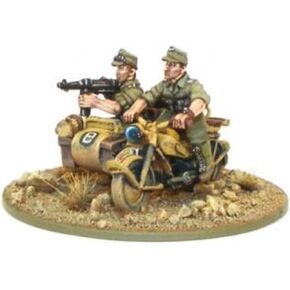 Afrika Korps Kradschutzen Motorcycle & Sidecar by Warlord Games
