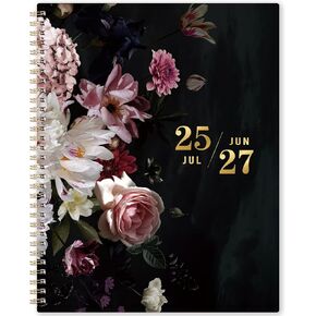 2025-2027 Monthly Planner - 9'' x 11'', JUL. 2025 - JUN. 2027, 2 Year Large Monthly Calendar Planner 2025-2027 with Tabs, Twin-wire Binding, Useful Inner Pocket, Premium Paper