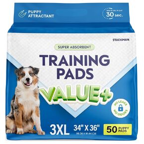 Dog Pads Large Pet Pee Pads for Dogs & Puppy Training 34" x 36" Potty Pads for Dogs [50-COUNT] Leak-Proof Dog and Puppy Pads - Quick-Dry Surface - Heavy Duty Absorbent Disposable Dog Wee Pad Bulk Pack