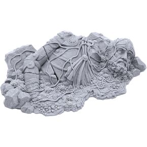 Giant Statue by Printable Scenery - Compatible with Dungeons and Dragons (DND, D&D), 28mm Miniature Wargaming, Tabletop RPGs, Wargame Scenery