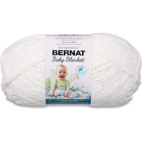 Bernat Baby Blanket Big Ball Yarn (04005) White