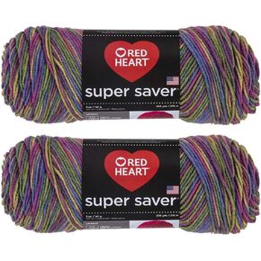 Bulk Buy: Red Heart Super Saver (2-Pack) (Artist, 5 oz Each Skein)
