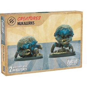 Modiphius Entertainment: Fallout: Wasteland Warfare Creatures - Nukalurks - 2 Figures, 32mm RPG Unpainted Resin Miniatures, Scenic Bases, Nuka World