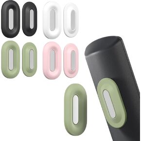 Nearockle 4 Pack Magnetic Remote Control Holder Wall Mount, 2025 Upgraded Smaller & Stronger Magnetic Silicone Remote Control Organizer TV Remote Charger Holder Caddy Back of TV (Black)