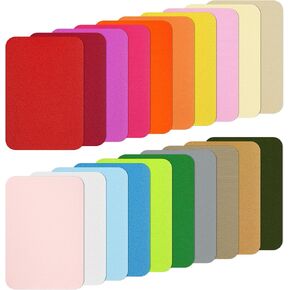26 Pieces Iron on Patches for Clothing Repair Multi-Colored Fabric Patches for Jeans and Clothings Repair and Decorating Kits Quality Denim Iron-on Patches Inside and Outside