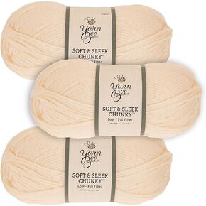 Yarn Bee 5 - Bulky Yarn for Crocheting & Knitting – Soft Yarn Skein – 211 Yards of Low Pill Acrylic Yarn for Crocheting Blankets, Hats, & More – Craft Supplies for Handcrafting, Sage