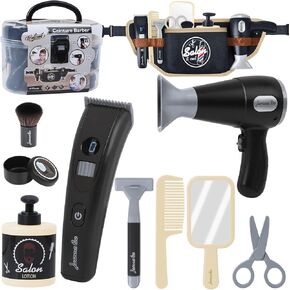EP EXERCISE N PLAY Kids Hair Stylist Play Set - Barber Shop Playset - Pretend Play Toy Gift for Boys & Girls Aged 3+