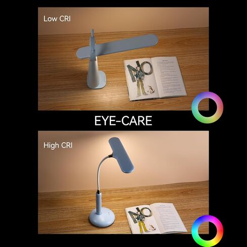 VAVOFO LED Desk Lamp 6778B - Touch Control, Adjustable 2700-7000K Color Temperature, 700 Lumens, 360° Flexible Gooseneck, USB-C Charging, 2.5hrs Cordless, Eye-Caring Light (White) in Kuwait