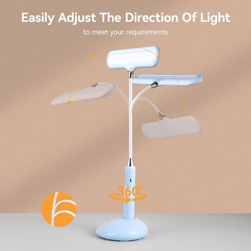 VAVOFO LED Desk Lamp 6778B - Touch Control, Adjustable 2700-7000K Color Temperature, 700 Lumens, 360° Flexible Gooseneck, USB-C Charging, 2.5hrs Cordless, Eye-Caring Light (White) in Kuwait