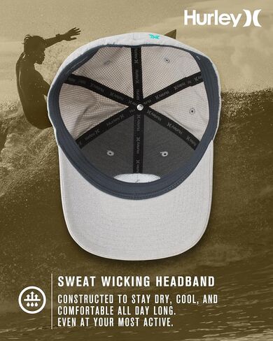 Hurley Mens' Cap - H2O Dri Stretch Sweatband Phantom Baseball Cap in Saudi Arabia