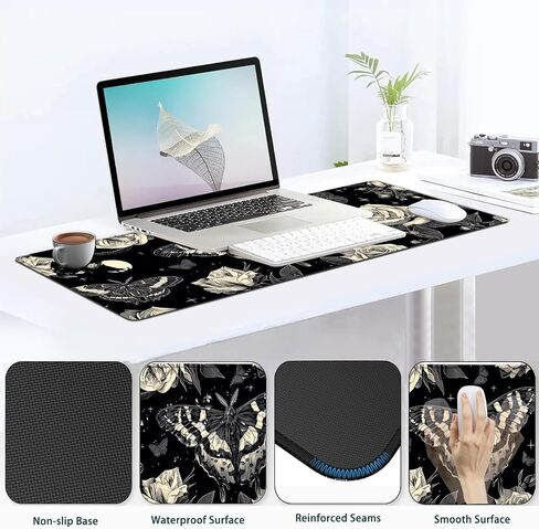 JVGFYNKL Large Gaming Mouse Pad Set, Ergonomic Memory Foam Keyboard Wrist Rest Support + Mouse Wrist Rest + Extended Desk Mat with Non-Slip Rubber Base, Sunflower 1 Patern Desk Pad in Kuwait