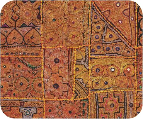 Mouse Pad, Premium-Textured Mouse Mat, Non-Slip Rubber Base Mousepad for Laptop, Computer & PC,9.6×7.8 in (Rajasthani Hand Block Print) in Saudi Arabia