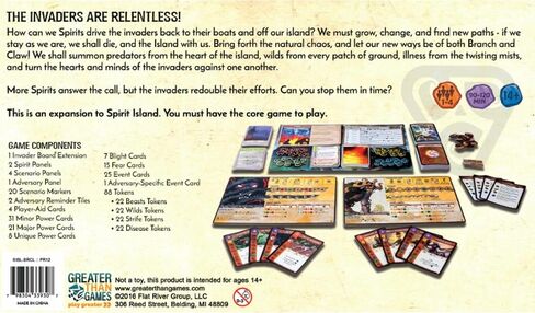 Greater Than Games | Spirit Island: Branch & Claw | Cooperative Strategy Board Game Expansion | 1 to 4 Players | 90+ Minutes | Ages 14+ in Kuwait