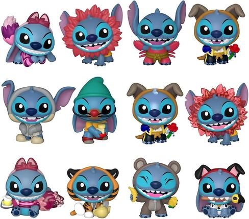 Funko Mystery Mini - Disney - Stitch in Costume - 1 of 12 to Collect - Styles Vary - Disney: Lilo & Stitch - Collectable Vinyl Figure - Gift Idea - Official Merchandise - for Kids & Adults in Saudi Arabia