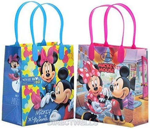 Disney Mickey Mouse Reusable Party Favor Goodie Small Gift Bags 12 (12 Bags) in Saudi Arabia