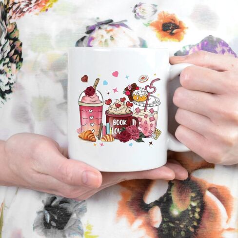 AFRITEE UV DTF Cup Wraps - 24 Sheets Coffee Drinks Uvdtf Cup Wrap for 16 oz Glass Water Bottle, Strawberry Milk Tea Ice Cream Waterproof Transfer Sticker DIY Mug Tumbler Craft Creative Gifts for Women in Saudi Arabia