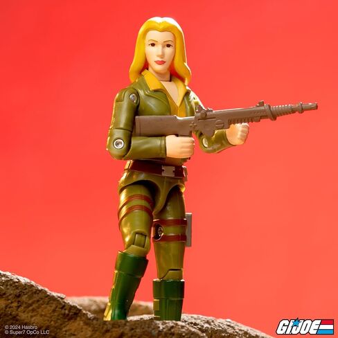 رد فعل Super7+ G.I. Joe Snake Eyes (Comic) - 3.75 "G.I. Joe Action Figure مع إكسسوارات المقتنيات الكرتونية الكلاسيكية ولعب الرجعية in Kuwait