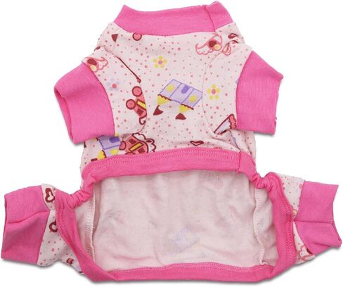 DroolingDog Small Dog Pajamas Dog Pjs for Medium Dogs Doggie Onesie for Small Dogs with Dinosaur Pattern in Saudi Arabia