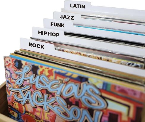 10 PCS الفواصل السجلات فينيل 12.9 بوصة منظم سجل بلاستيكي أبيض مزدوج لجنة الألبوم و Vinyl DVD Lecords ، فواصل بطاقة الفهرس القابلة لإعادة الاستخدام in Kuwait