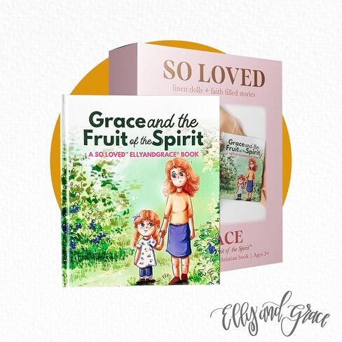 Elly & Grace Bible Stories for Kids, So Loved Collection: Book and Doll Set Teaching Christian Toddlers Faith Lessons, Great Baby Baptism Gifts for Girls (Grace Doll) in Saudi Arabia