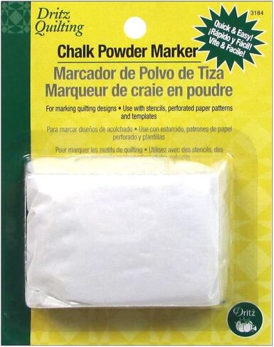 Dritz 3184 Chalk Powder Marker, White, 1.3 Ounce (Pack of 1) in Kuwait