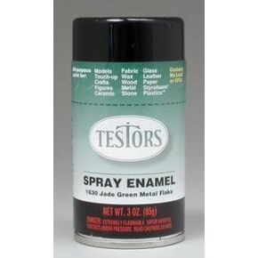 Testor Corp. Green Metal Flake Enamel Paint 3oz Spray Can