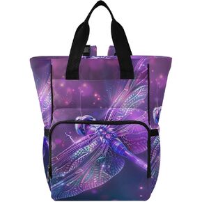 senya Diaper Bag Backpack, Neon Bat Crescent Multifunction Travel Bag for Moms Dads in Kuwait