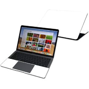 MightySkins Skin Compatible with Apple MacBook Air 13" (2020-2018) - Solid White | Protective and Unique Vinyl Decal wrap Cover | Easy to Apply, Remove, and Change Styles | Made in The USA