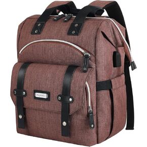Laptop Backpack for Women,Stylish Doctor Nurse Teacher Work Backpack for 15.6 Inch Laptop with RFID Anti-theft USB Charging Port Water Resistant College Computer Bookbag