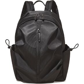 FOXLOVER Fabric Travel Backpack for Women Laptop Large Hiking Stylish Purse Lightweight Two-way Zipper（Black）