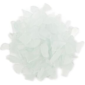 Sea Glass, Real Sea Glass Pieces, Beach Glass Seaglass, Broken Glass Pieces for Crafts, Vase Fillers, Art Nautical Wedding & Home Decoration 13oz/370g (Clear)