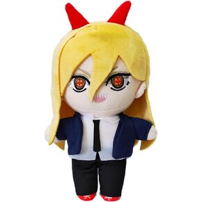 JCvCX Yello Hiar Girl with Evil Horns Plush Toy Anime Plush Figure Stuffed Plushies Plush Doll Soft Plush Pillow