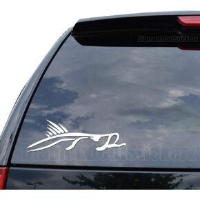 Snook Fish Fishing Decal Sticker Car Truck Motorcycle Window Bumper Laptop Wall Decor - Size (05 inch / 13 cm Wide) - Color (Matte White)