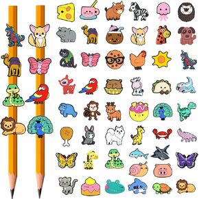 100PCS Pencil Toppers,Cute Pencil Charms for Kids classroom prizes elementary Pencil Decorations for School Supplies, Classroom Rewards Kids Incentives