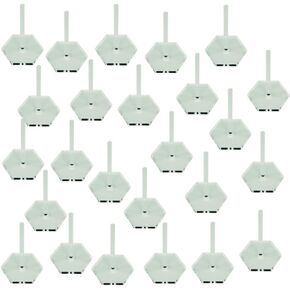 LITKO Acrylic Flight Stands | Hexagon | 3mm Clear Hexagonal Flight Base with Flight Peg (2-inch)