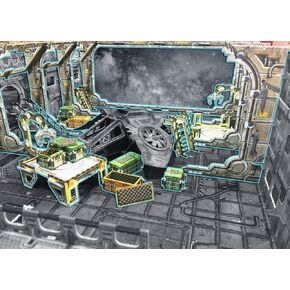Battle Systems Sci-Fi Terrain Arrival Bay-28-35mm RPG / Wargames / 40k Necromunda Card