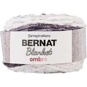 Bernat Blanket Ombre Eggplant Ombre Yarn - 2 Pack of 300g/10.5oz - Polyester - 6 Super Bulky - 220 Yards - Knitting/Crochet