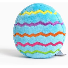 Midlee Plush Easter Egg Dog Toy- Blue (Small)