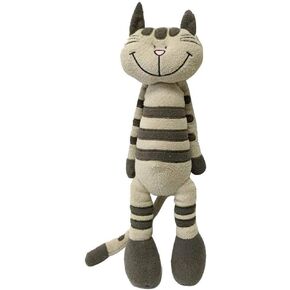 Plush Sitting Brown Peppered Puppy Dog, 15"