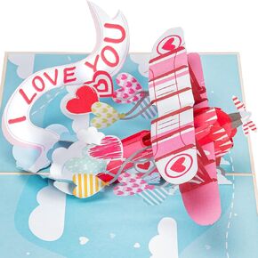 Paper Love 3D Pup's Love Cabin Pop Up Card, With Detachable Popup Keepsake, Gift for Birthday, Wedding, Anniversary, All Occasion - 5" x 7" Cover - Includes Envelope and Note Tag