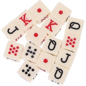 Dice Game 15pcs Poker Dice Liars Dice Liars Dice Prop Wear-Resistant Dice Set Game Dice Props Portable Acrylic Dice