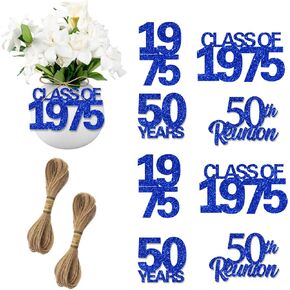 24PCS 50th Class Reunion Tags 1975 Reunion Tags Decorations Class Of 1975 Reunion Decorations 50th High School Class Reunion Decorations for High School 50 Year Reunion Decorations