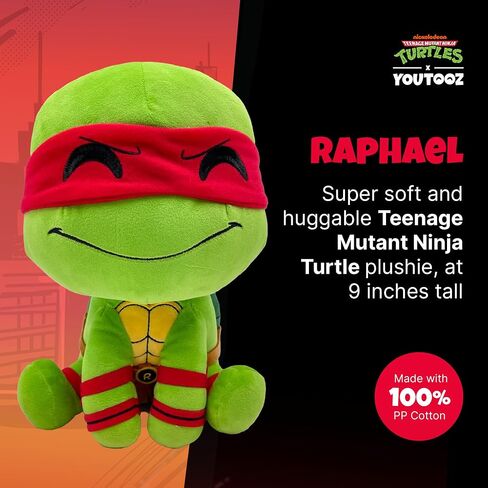 Youtooz Raphael Ninja Turtles 9 بوصة أفخم ، رافائيل Tmnt Plushie من سلسلة Teenage Mutant Ninja Turtles - Chibi Youtooz Raphael Tmnt Plush Toy in Saudi Arabia