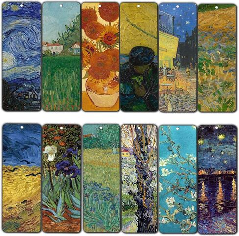 محبة Vincent Van Gogh Inspiring Quotes بطاقات مرجعية (36 حزمة) - كتاب Cool Classical Paint Print Print - تخزين هدايا للرجال للنساء المراهقات عيد الميلاد in Saudi Arabia